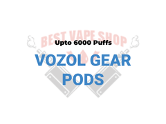 VOZOL GEAR S PREFILLED POD 6000 PUFFS